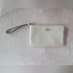 Coach large corner zip wristlet